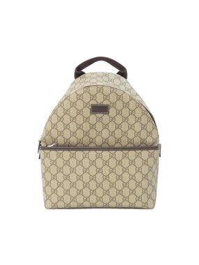 Gucci | Bags | Gucci Cream Embossed Gg Leather Backpack  display picture 1